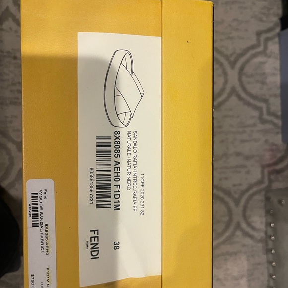 Fendi Straw Sandals-size 38 - Picture 6 of 6